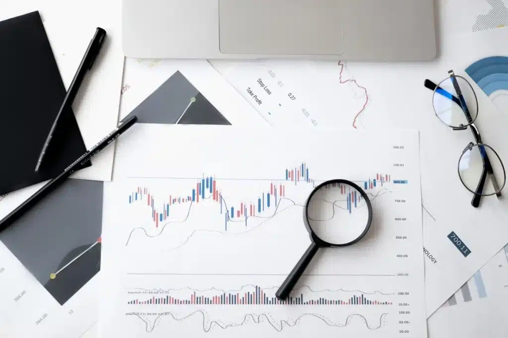 Gráfico de evolución de índices financieros